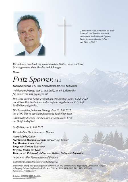 Fritz Sporrer