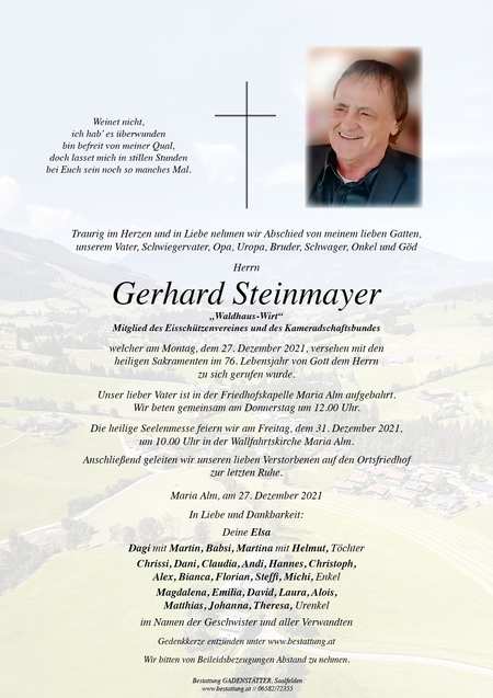 Gerhard Steinmayer