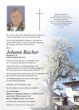 Johann Bacher