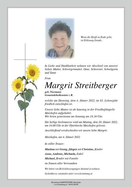Margrit Streitberger