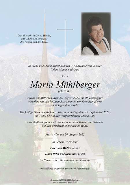 Maria Mühlberger