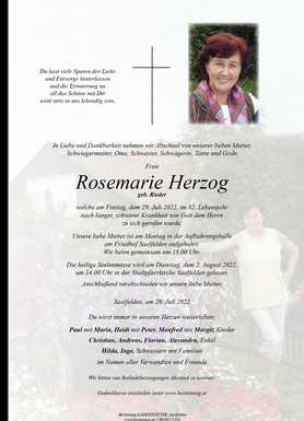 Rosemarie Herzog