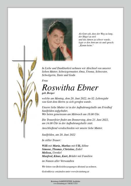 Roswitha Ebner